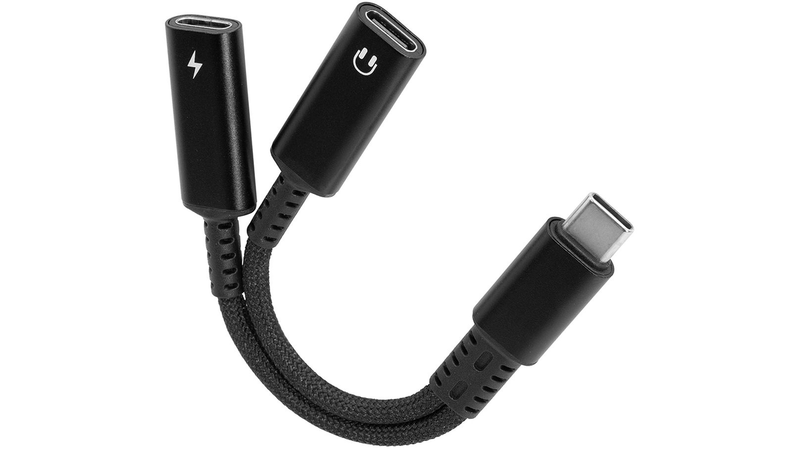Brodit 216476 USB-C Splitter, PD 60 Watt + Data/Audio
