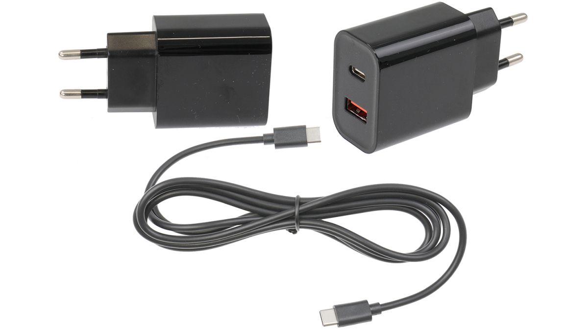 Brodit 945084 ModTek USB/USB-C Ladegerät EU mit USB-C auf USB-C Kabel