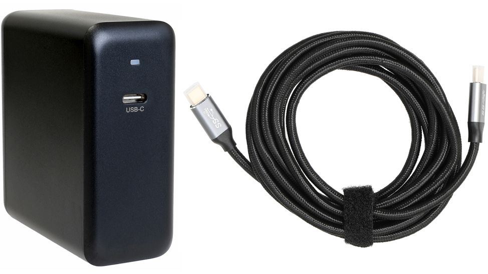 Brodit 217227 USB-C 100 W Ladegerät mit EU-Kabel 3M