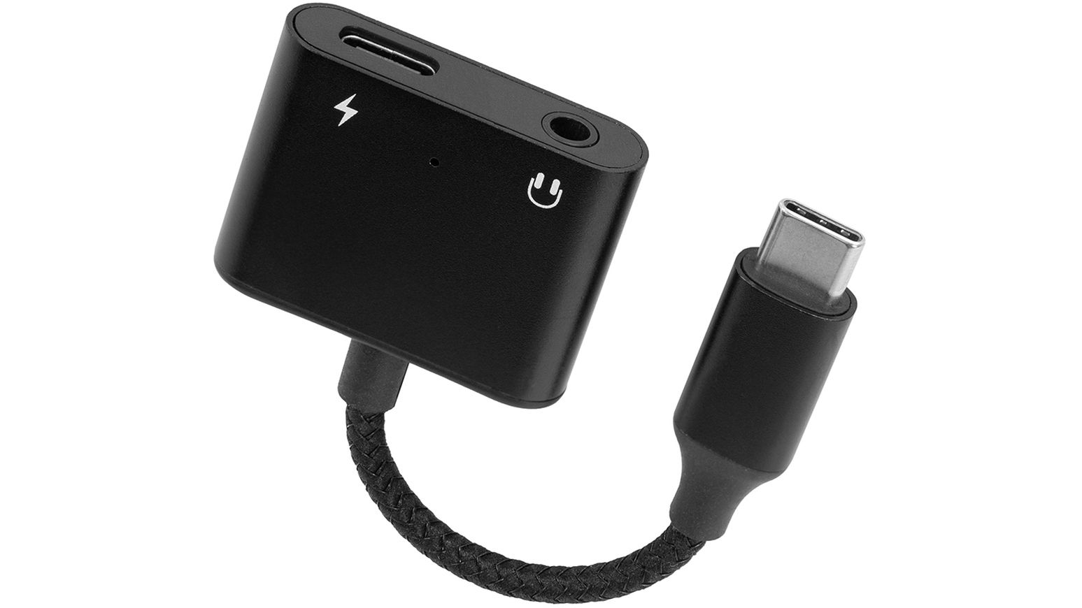 Brodit 216482 USB-C Splitter, PD 60 Watt + 3,5mm Audio