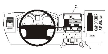 Brodit 853298 Autohalterung Volkswagen Touareg