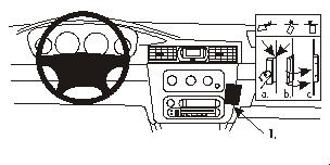Brodit 852897 Autohalterung Chrysler Seing Conver