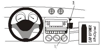 Brodit 853651 Autohalterung Smart ForFour