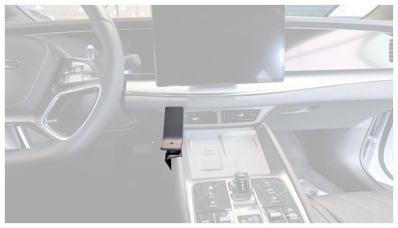 Brodit 836299 support voiture BYD Sealion, 24- fixation console centre