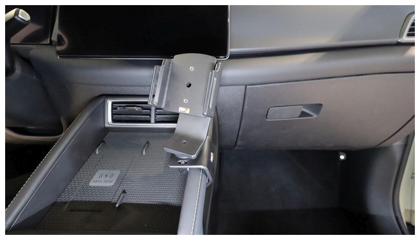 Brodit 836301 Autohalterung BYD, Atto 2 25-, an der Konsole abgewinkelt, Console mount