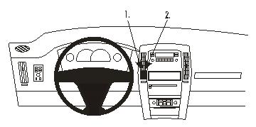 Brodit 853551 Autohalterung Cadillac STS 05-12