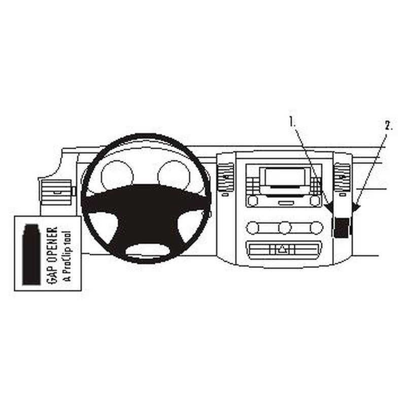 Brodit 853874 support Mercedes Benz Sprinter annee 07-18, Angled mount