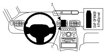 Brodit 854293 support voiture Citroen C3 Picasso