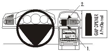 Brodit 853209 support voiture Porsche Cayenne
