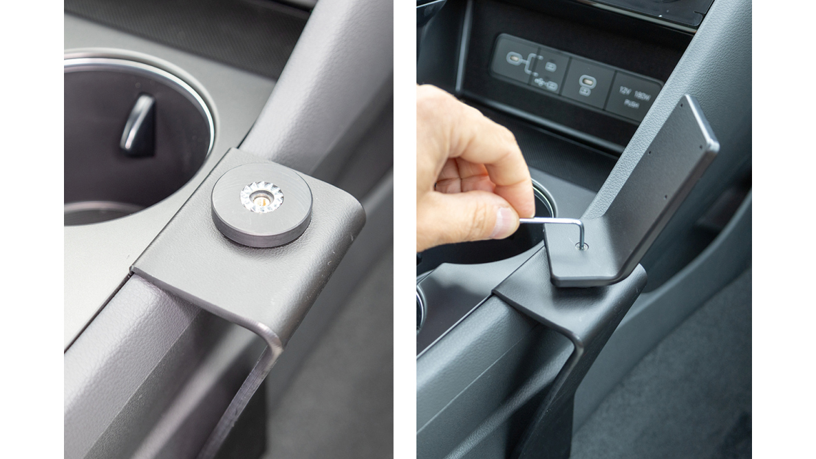 Brodit 836184 support voiture Hyundai Sonata SE, 24- fixation console centre