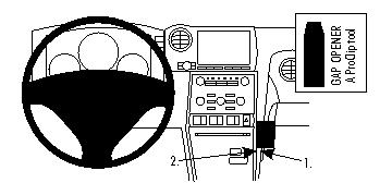 Brodit 854417 support voiture Nissan GTR