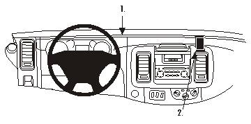 Brodit 853199 Autohalterung Nissan Primastar