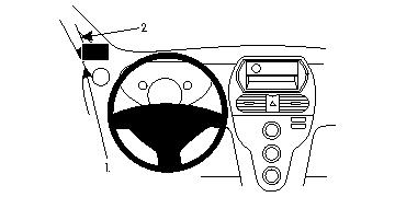 Brodit 804670 Autohalterung Citroen C-Zero