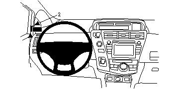 Brodit 804714 support voiture Toyota Prius +