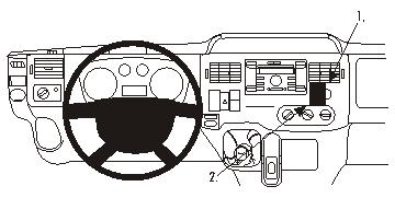 Brodit 853905 Autohalterung Ford Transit