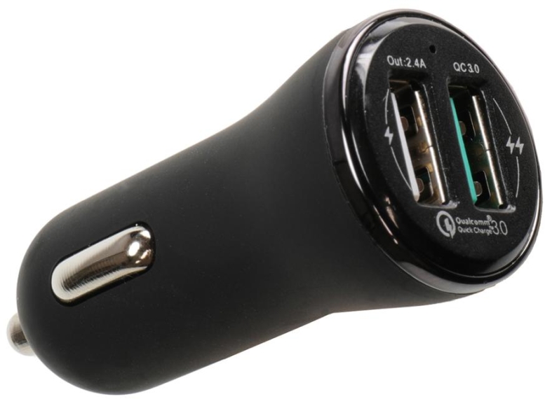Brodit 945010 Double chargeur USB allume cigare QC 3.0
