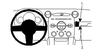 Brodit 854128 Autohalterung Mazda 2