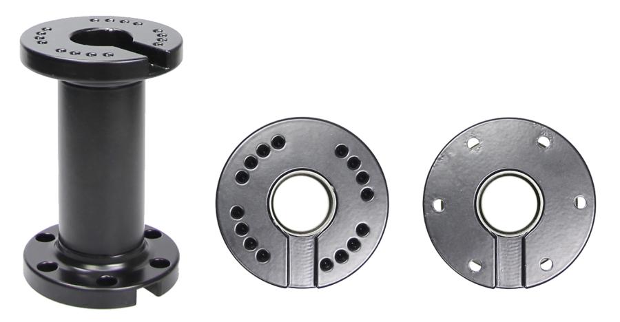 Brodit 215564 Support de socle avec passage de câbles 4"