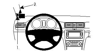 Brodit 804605 support voiture Skoda Superb