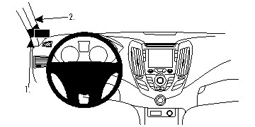 Brodit 804688 support voiture Hyundai Veloster