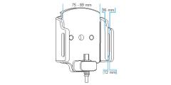 Brodit 521845 support universal USB-C Type