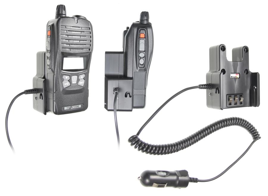 Brodit Aktiv Halterung mit 12V Zig.-Stecker Commas