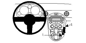 Brodit 834416 support voiture Mazda Miata