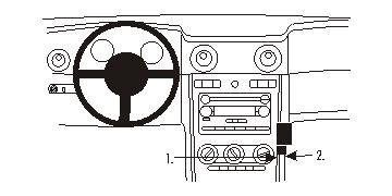 Brodit 853628 support voiture Ford Mustang