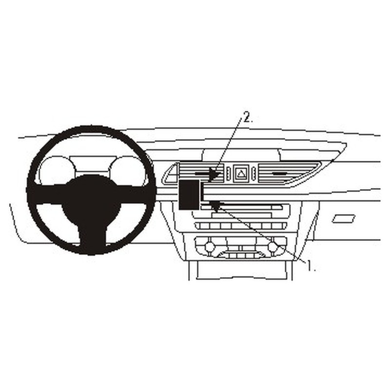 Brodit 854892 support Audi A6 année 11-18, Center mount