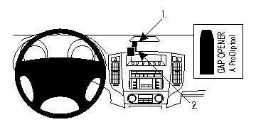 Brodit 853981 Autohalterung Mitsubishi Pajero