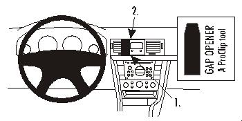 Brodit 853076 support voiture Opel Signum