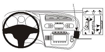 Brodit 853715 support voiture Seat Leon