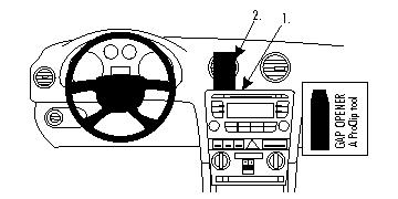 Brodit 853989 Autohalterung Audi A3