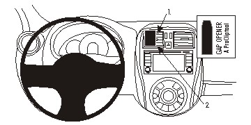 Brodit 854944 Autohalterung Nissan Micra 14-16