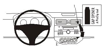 Brodit 853664 support voiture Suzuki Swift