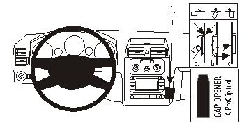 Brodit 853417 support voiture Volkswagen Touran