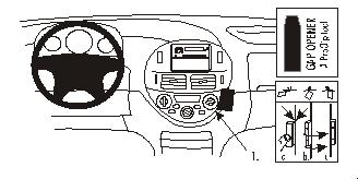 Brodit 852831 Autohalterung Toyota Previa