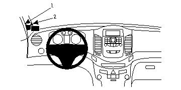 Brodit 804604 support voiture Chevrolet Orlando
