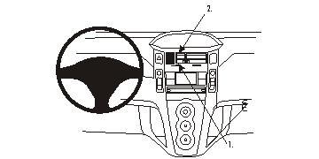 Brodit 853741 Autohalterung Toyota Yaris