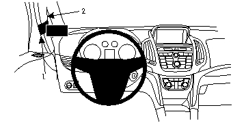 Brodit 804735 support voiture Opel Zafira C