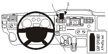 Brodit 853904 Autohalterung Ford Transit