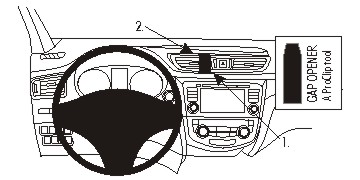 Brodit 854993 support Nissan Qashqai année 14-, Center mount