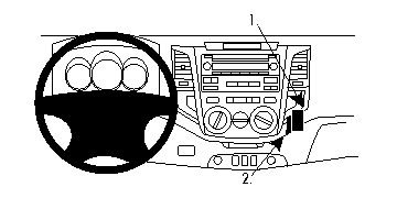 Brodit 854746 support voiture Toyota HiLux
