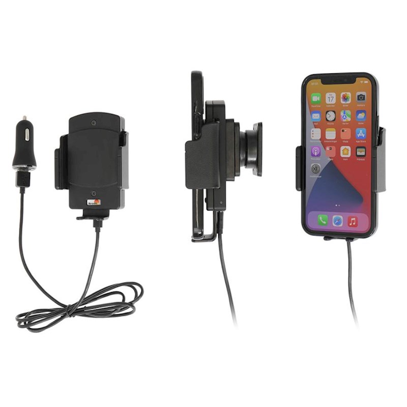 Brodit 718300 Support actif sans fil Qi avec prise zig