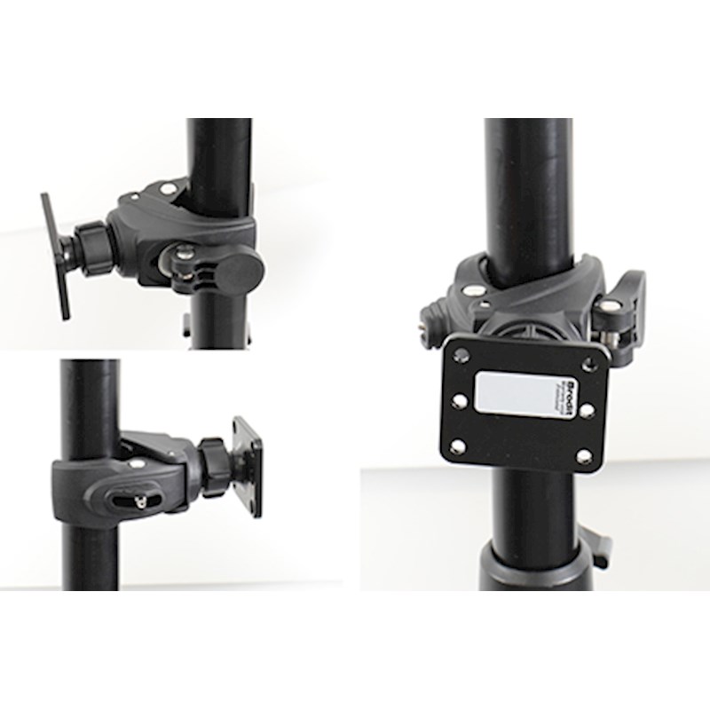 Brodit 216254 Support tube avec plaque de montage