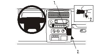 Brodit 853224 support voiture Jeep Wrangler