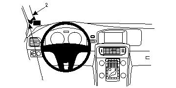 Brodit 804598 Autohalterung Volvo S60