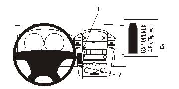 Brodit 853957 support voiture Chevrolet Captiva