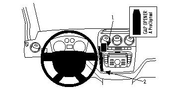 Brodit 854379 support voiture Ford Tourneo Connect