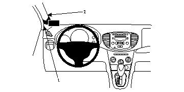 Brodit 804593 support voiture Hyundai i10